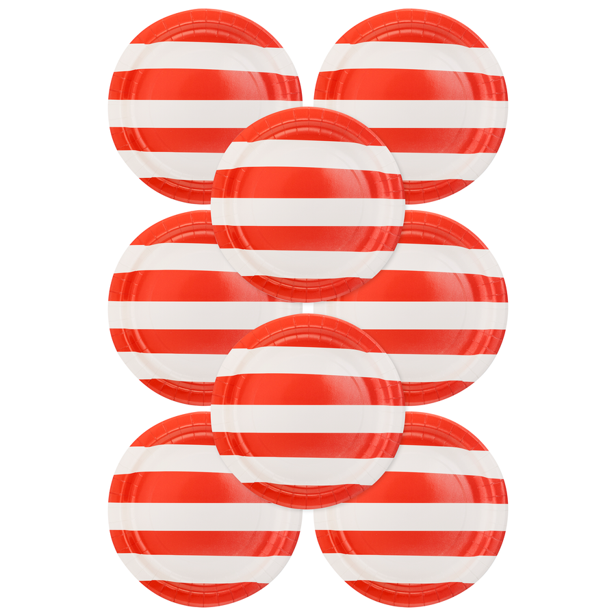 RED STRIPE PLATE