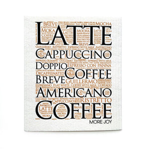 "Latte"  Swedish Dishcloth