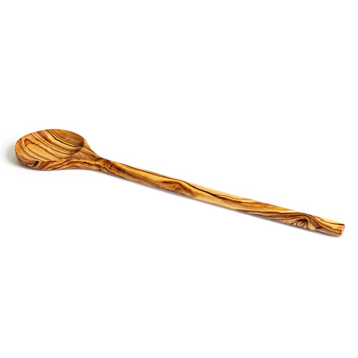 OLIVE WOOD ROUND SPOON