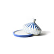 Load image into Gallery viewer, Iris Blue Burst Round Butter Dish
