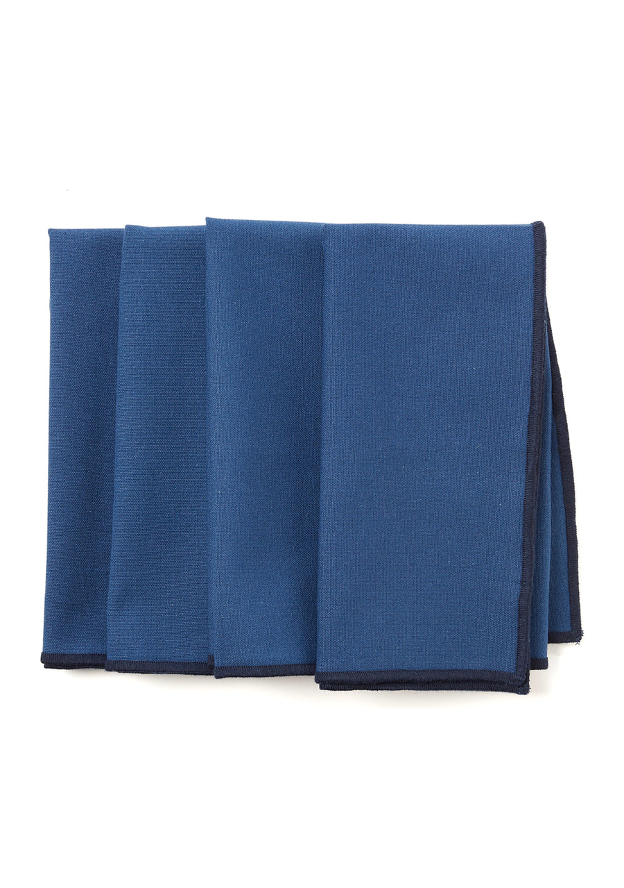 Navy Color Block Napkins
