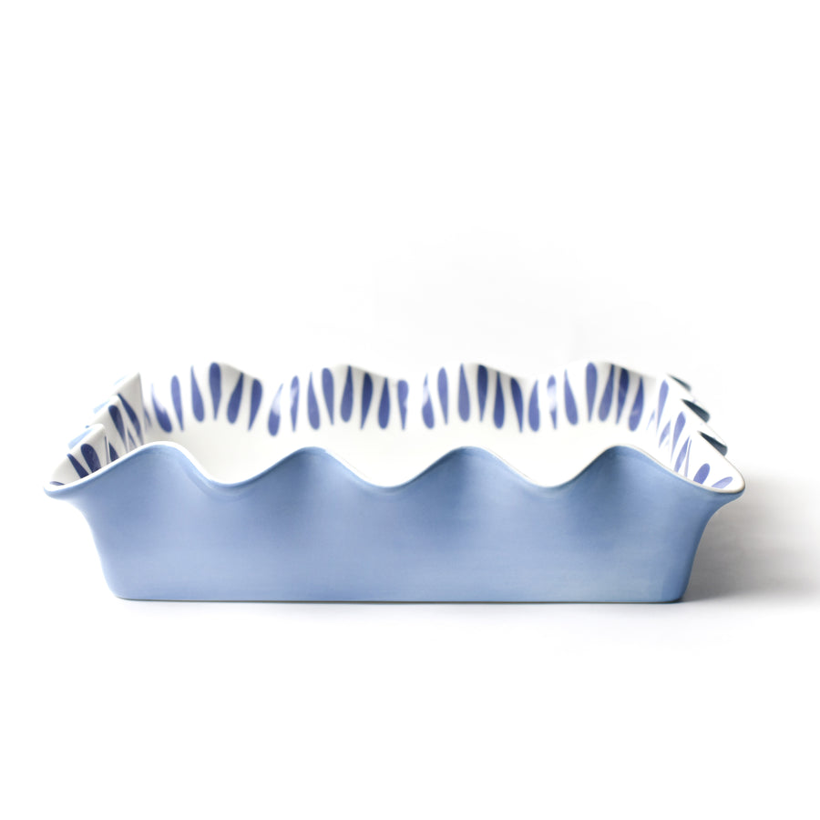 RUFFLE CASSEROLE 13"  IRIS DROP