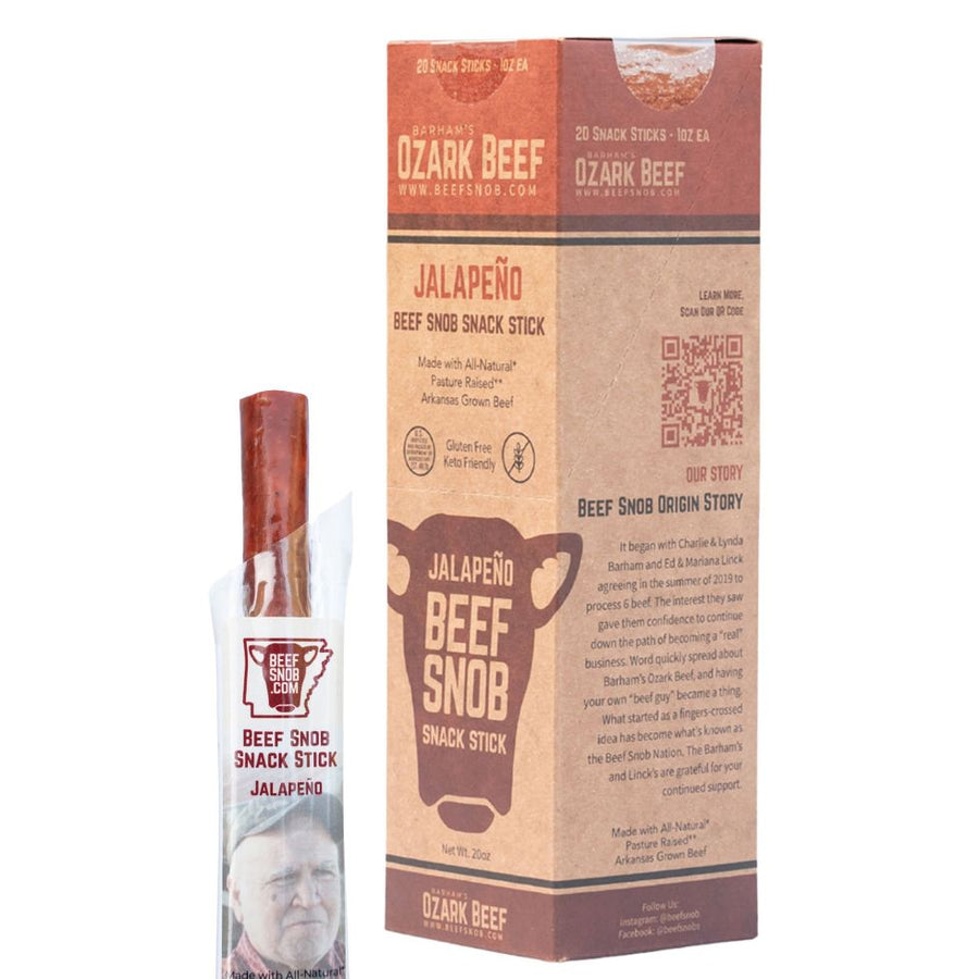 Barham's Ozark Beef Snack Stick - Jalapeno