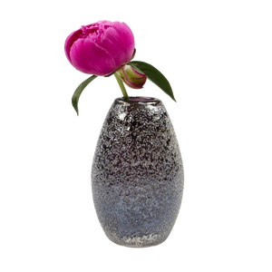 Ligne Glass Modern Vase Purple Egg