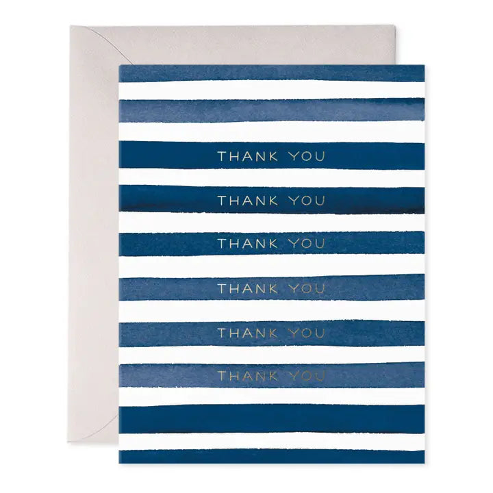 NAVY STRIPES THANK YOU