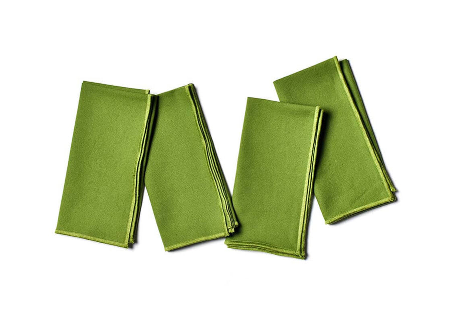 OLIVE COLOR BLOCK NAPKINS