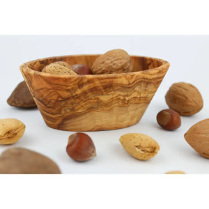 OLIVE WOOD OVAL DEEP DISH