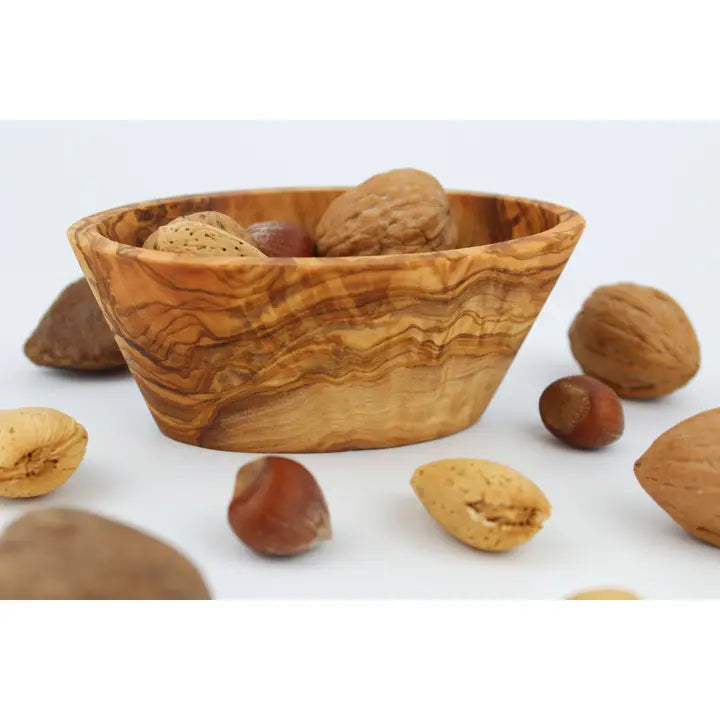 OLIVE WOOD OVAL DEEP DISH