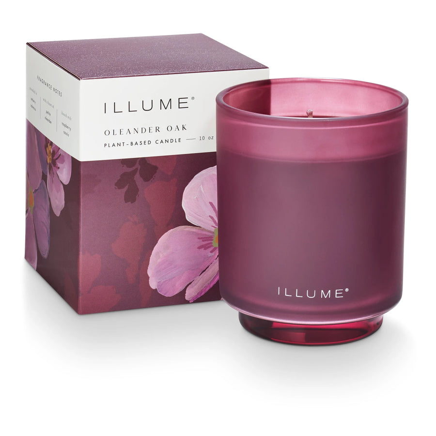 Oleander Oak Glass Candle