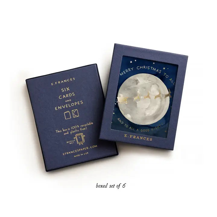 SANTA MOON CHRISTMAS CARDS