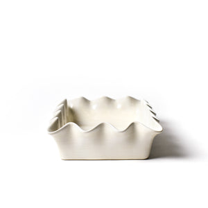 RUFFLE CASSEROLE 13" WHITE