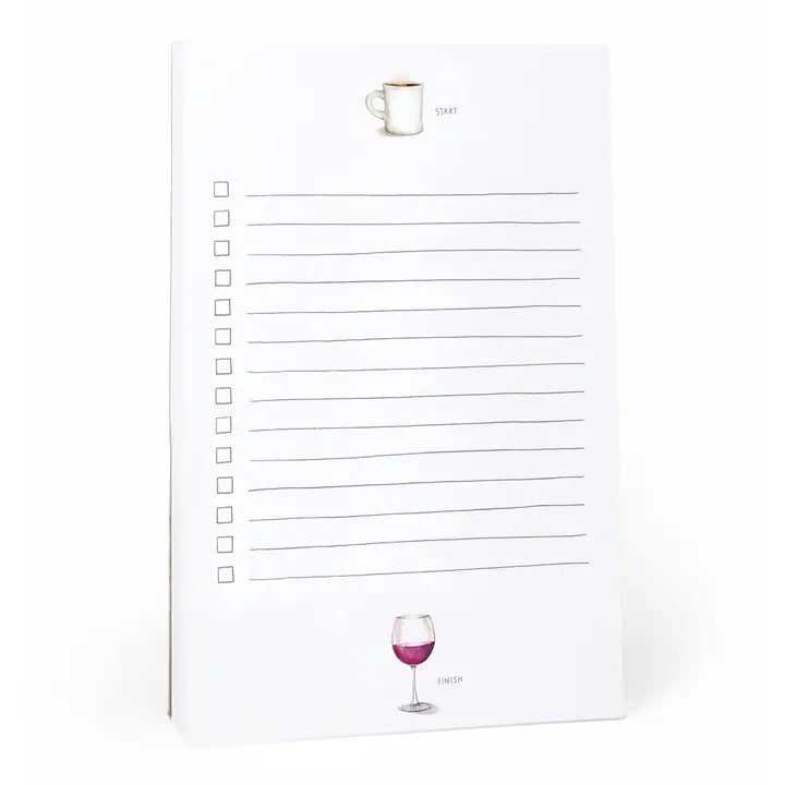 START AND FINISH NOTEPAD