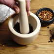 Load image into Gallery viewer, Marble Mortar &amp; Pestle - Beige
