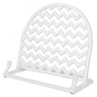 Load image into Gallery viewer, Cast Iron Chevron Design Cookbook Stand White
