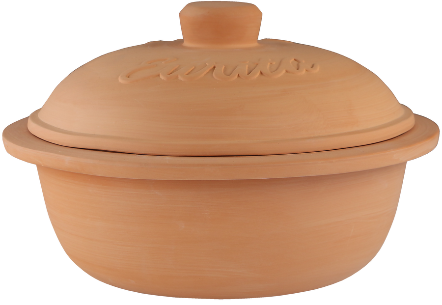 EURITA, Round Clay Dutch Oven  2 Qt