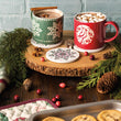 Load image into Gallery viewer, Good Tidings Christmas Snowflake Stacking Mug

