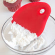 Load image into Gallery viewer, Fox Run Silicone Bowl Scraper, Red, 5.5" x 4.5"
