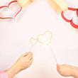 Load image into Gallery viewer, Big 8&quot; Gold Heart Sparkler Wand Card - Celebrate
