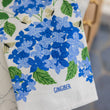 Load image into Gallery viewer, Blue Hydrangeas Tea Towel - Spring Floral Kitchen Towel

