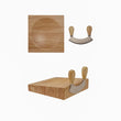 Load image into Gallery viewer, Wood &amp; SS Mezzaluna w Cutting Board
