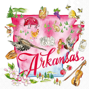 ARKANSAS COCKTAIL NAPKINS