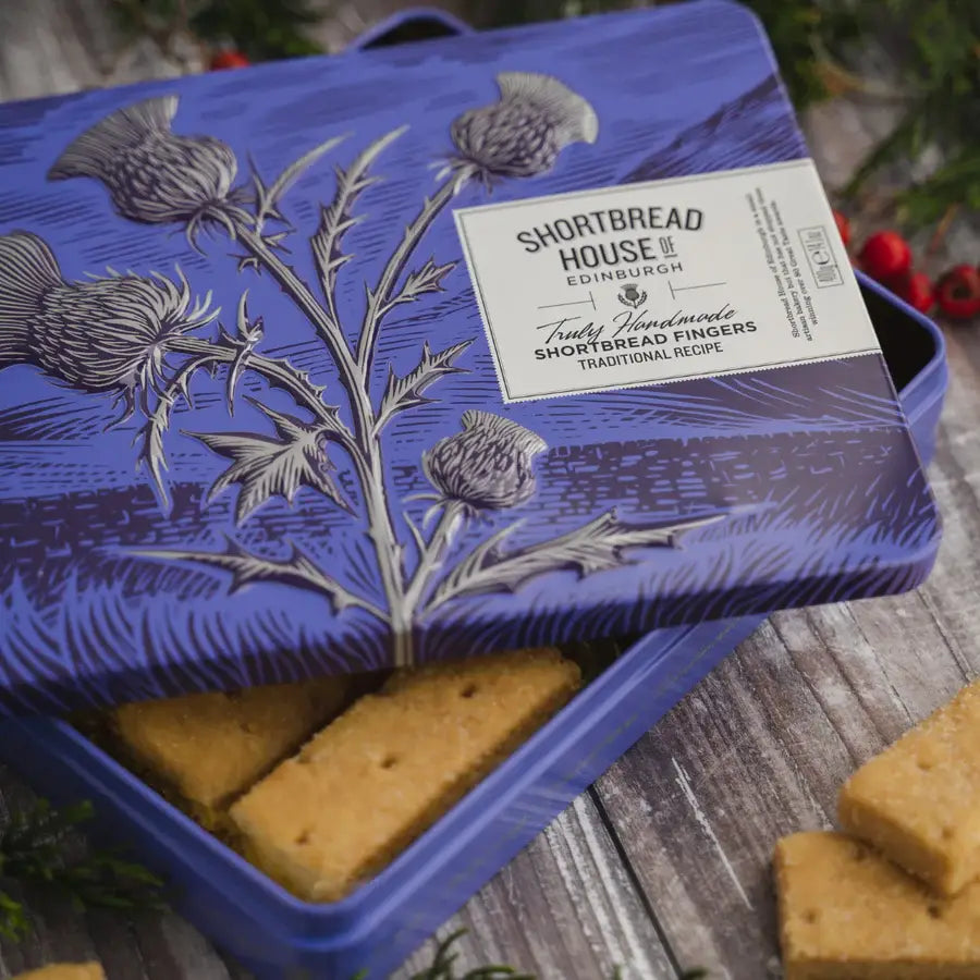 Shortbread House Fingers Blue Tin