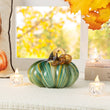 Load image into Gallery viewer, 5.75 in D X 4.75 in H Glass Pumpkin
