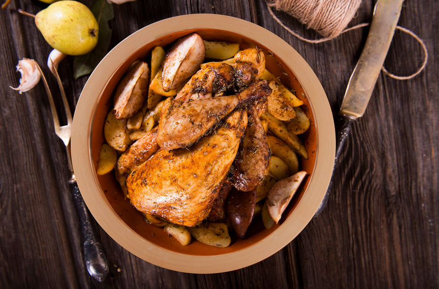 EURITA, Round Clay Dutch Oven  2 Qt