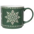 Load image into Gallery viewer, Good Tidings Christmas Snowflake Stacking Mug
