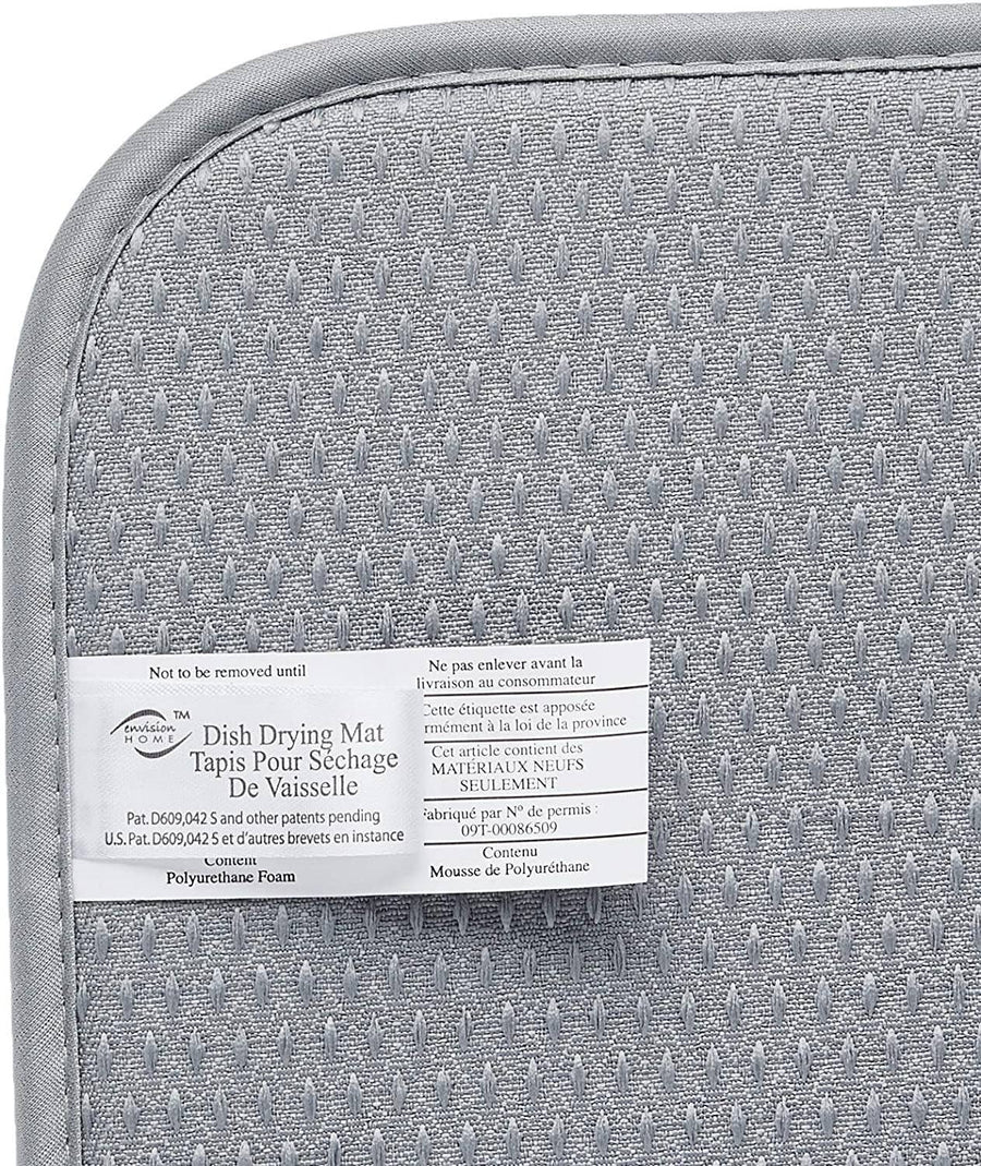 Toaster Mat Grey Grey Dish Drying Mat – Eggshells Kitchen Co.