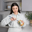Load image into Gallery viewer, Fox Run Tiny Silicone Spatula Jar Scraper, Navy, 12"
