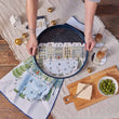Load image into Gallery viewer, Holiday in the Park Round Lacquer Serving Tray
