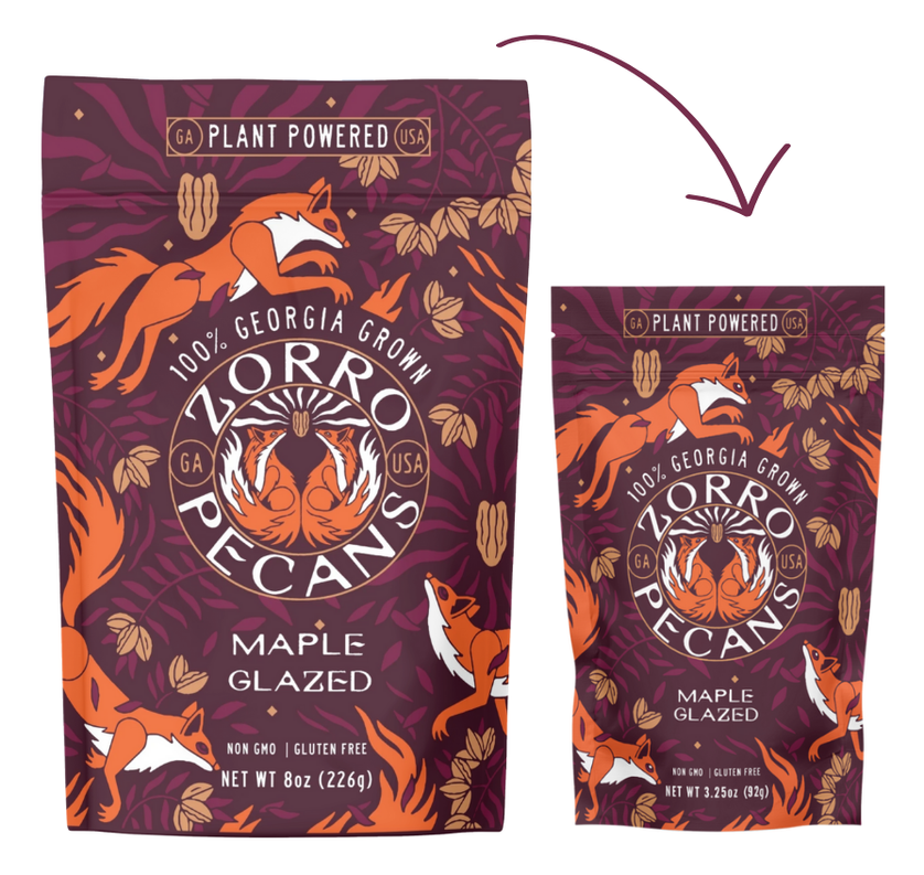 Zorro Maple Glazed Pecans 3.25 oz