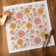 Load image into Gallery viewer, Zinnia Tea Towel - Spring Floral Kitchen Decor
