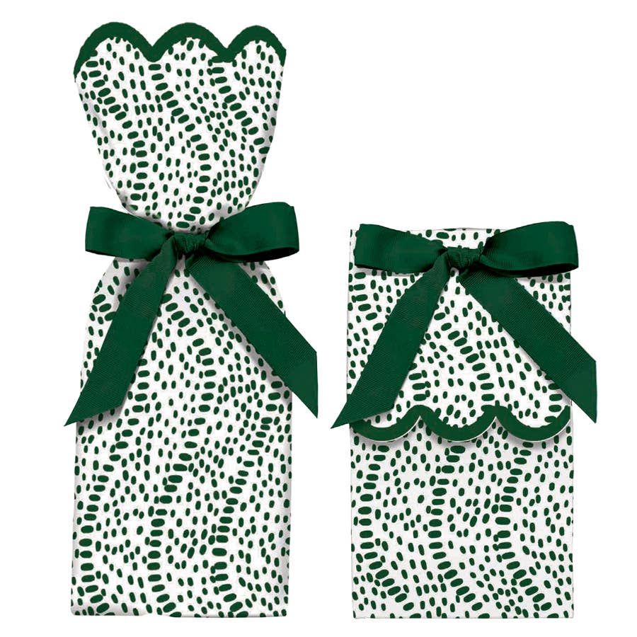 Green Dots Holiday + Wine Gift Bag