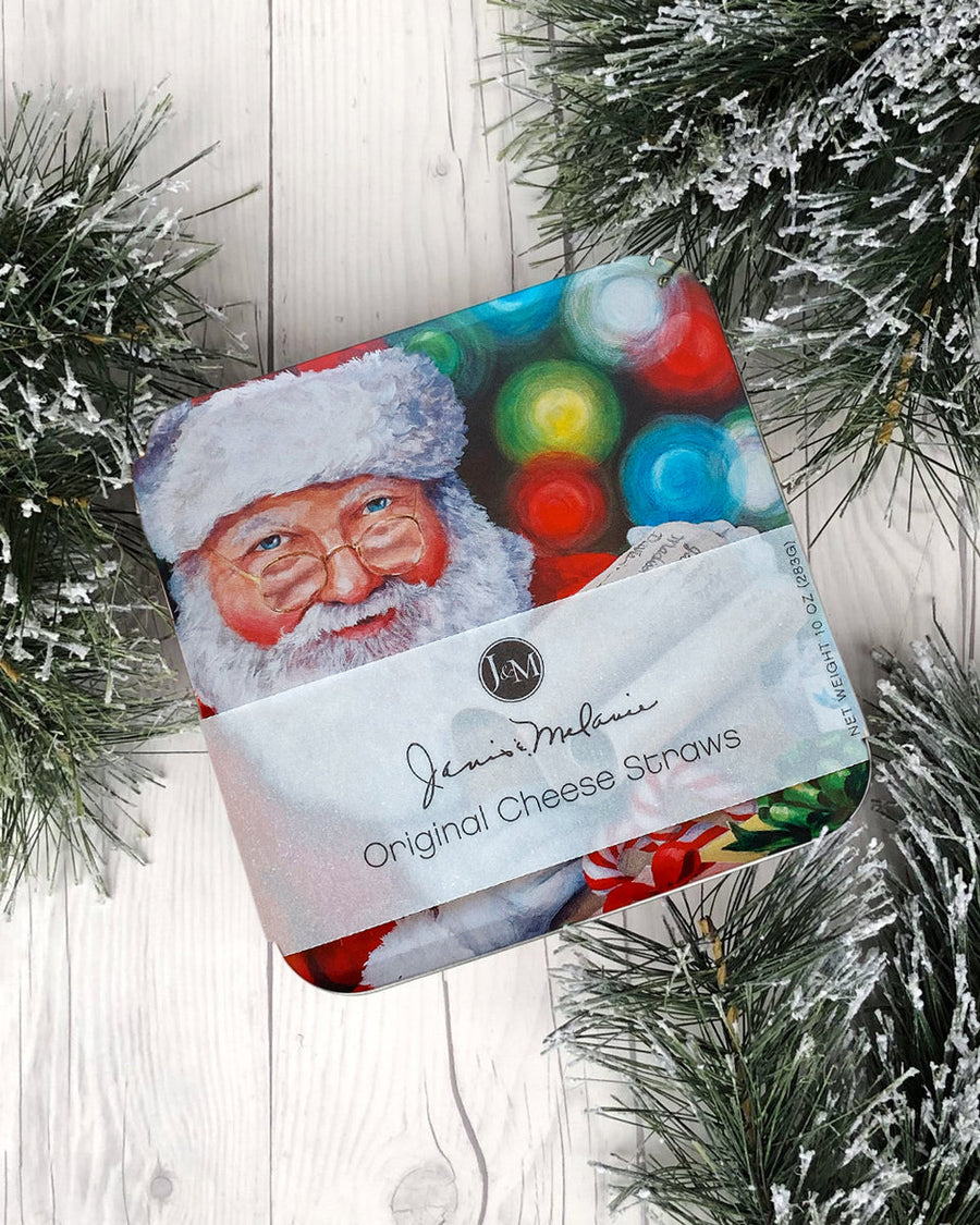 KRIS KRINGLE TIN CHEESE STRAWS - 10 OZ
