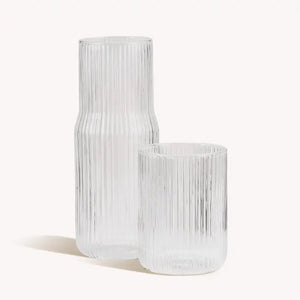 Ribbed Carafe - Clear