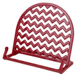 Load image into Gallery viewer, Cast Iron Chevron Design Cookbook Stand Red
