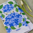Load image into Gallery viewer, Blue Hydrangeas Tea Towel - Spring Floral Kitchen Towel
