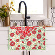Load image into Gallery viewer, Camellia Bouquet Eco Kitchen Tea Towel
