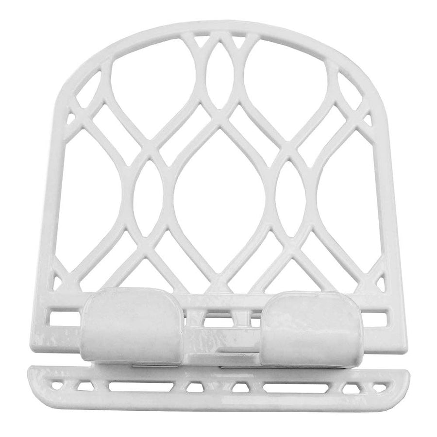 Cast Iron Cookbook Holder Stand, White
