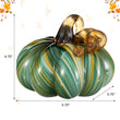 Load image into Gallery viewer, 5.75 in D X 4.75 in H Glass Pumpkin
