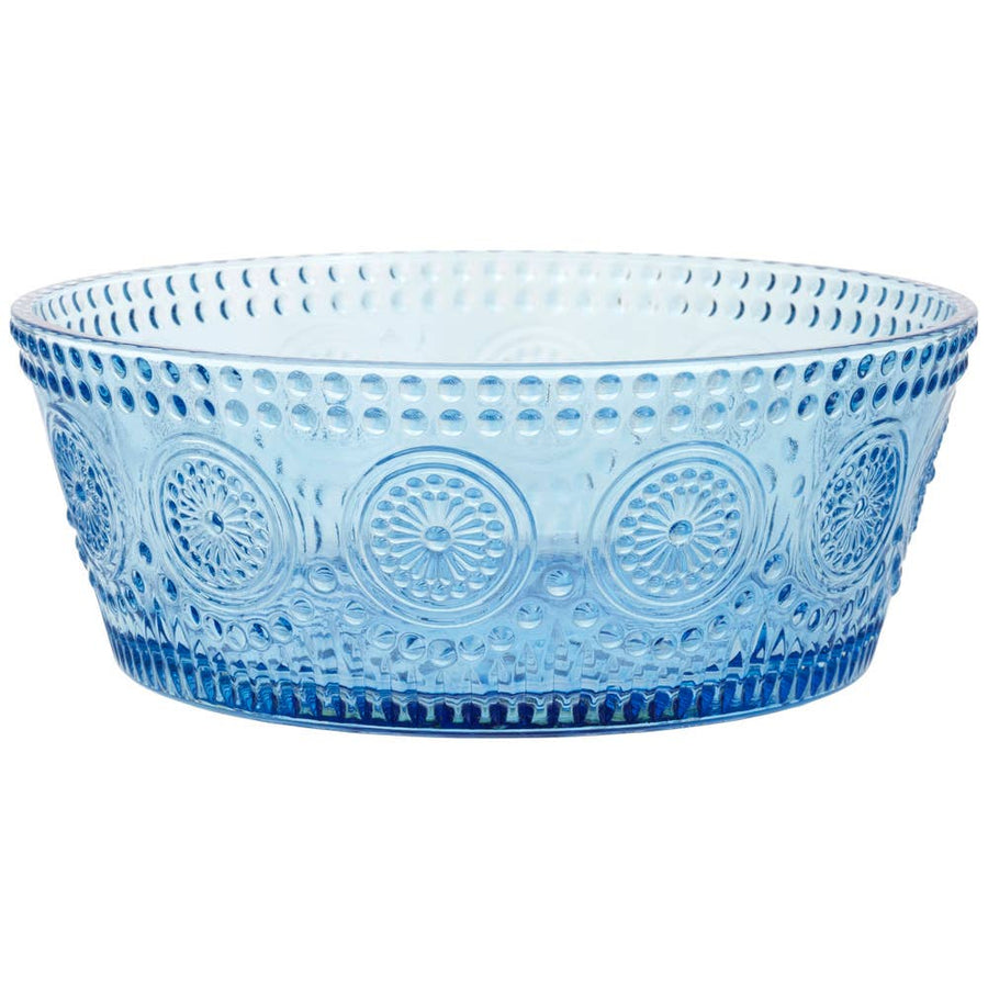 7" BLUE CODI GLASS BOWL