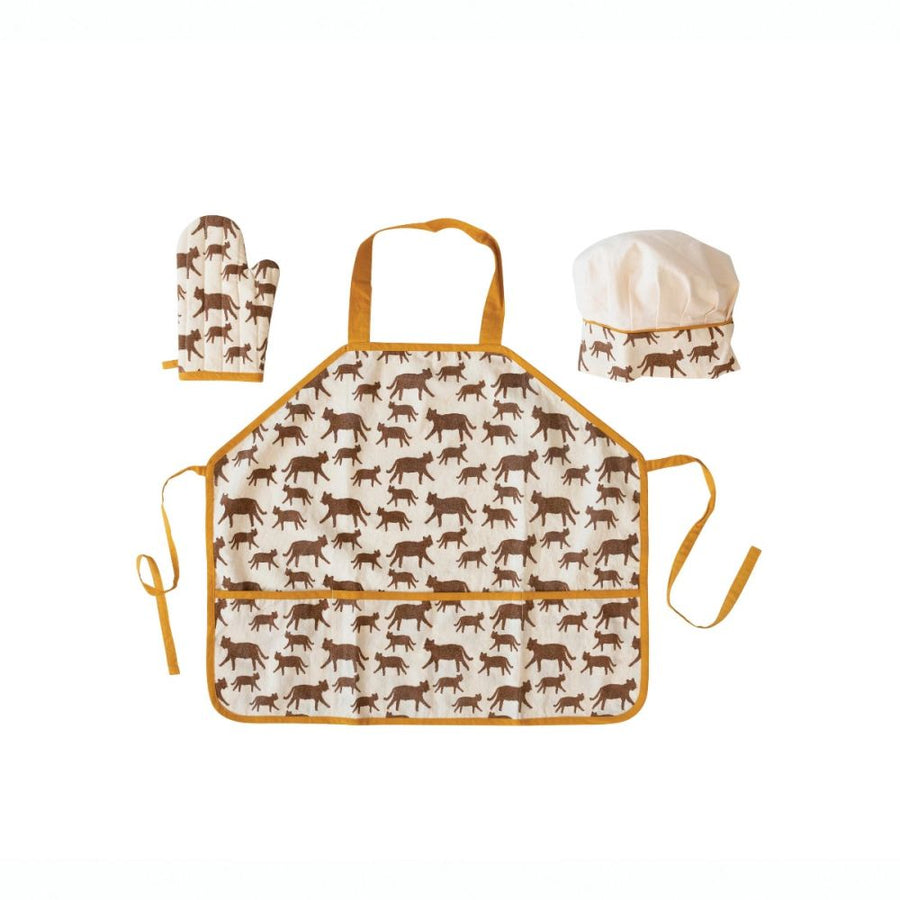 KID APRON/CHEF HAT/MITT, JAGUAR