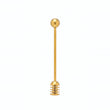 Load image into Gallery viewer, Gold Finish SS Honey Dipper 6.5"L
