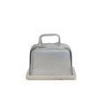 Load image into Gallery viewer, Square Glass Cloche w Marble Base, White
