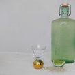 Load image into Gallery viewer, Shot Glass w Gold Ball Stem
