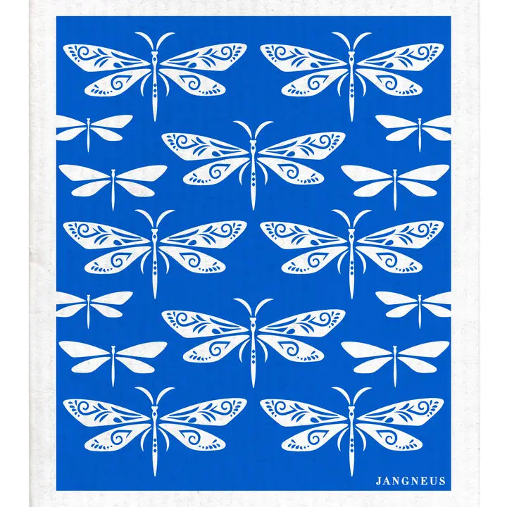 Swedish Dishcloth - Dragonfly - Blue