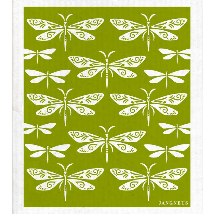 Swedish Dishcloth - Dragonfly - Green