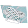 Load image into Gallery viewer, Cast Iron Chevron Design Cookbook Stand White
